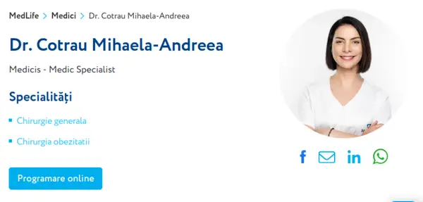 Cotrau Mihaela Andreea - doctor