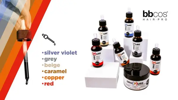 Pigmenţi puri (pentru colorarea părului) BBCOS Dropure, un univers cromatic fără limite