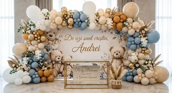5 idei spectaculoase de amenajare a sălii de evenimente cu decorațiuni premium din baloane