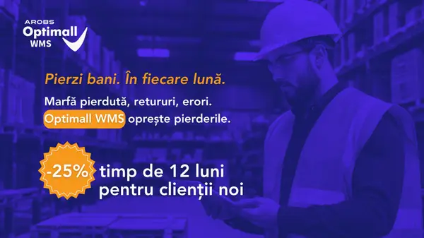 Pierderile din depozit devin și mai greu de controlat într-o perioadă de scumpiri. Gestionează costurile mai eficient cu Optimall WMS
