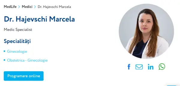 Hajevschi Marcela - doctor
