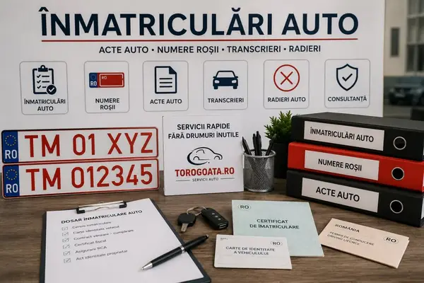 Înmatriculări auto Timișoara în 2026: acte, programări și numere roșii