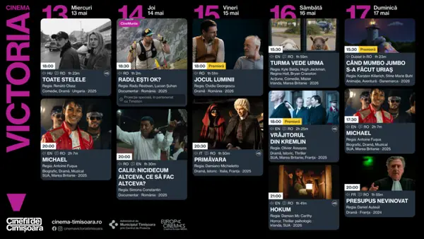 Programul filmelor la Cinema Victoria