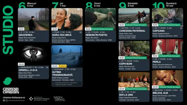 Programul filmelor la Cinema Studio