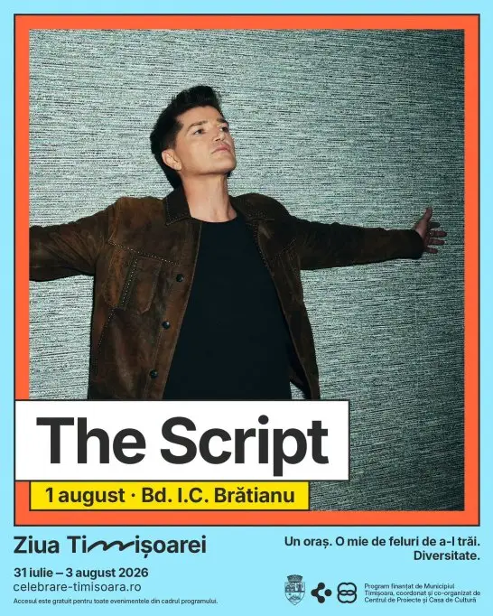 Concert The Script la Ziua Timișoarei 2026