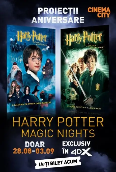 Minimaraton: Harry Potter si piatra filozofala+ Camera secretelor