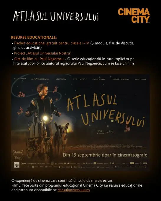 „Atlasul Universului” ajunge în școli cu proiecții pentru elevi și un pachet educațional gratuit destinat claselor I-IV