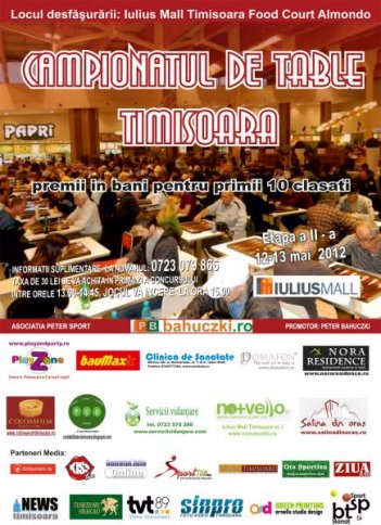 Campionatul de Table Timisoara - etapa a II - a