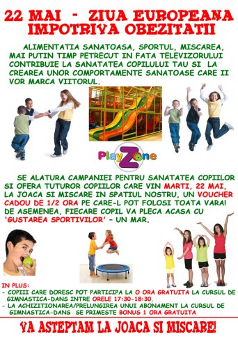 22 Mai - Ziua Europeana Impotriva Obezitatii la PlayZone