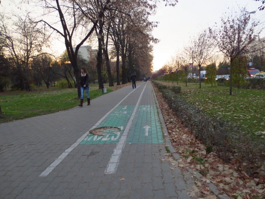 Pista bicicleta - Bulevardul Vasile Parvan