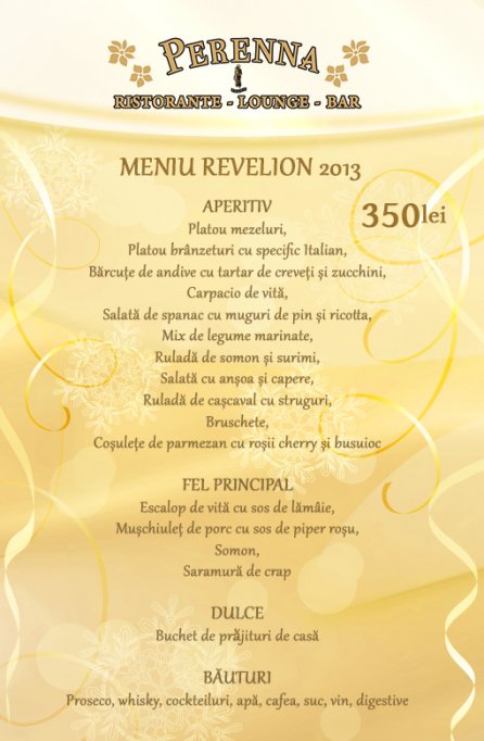 Oferta Revelion 2013 in Timisoara by Restaurant Perenna