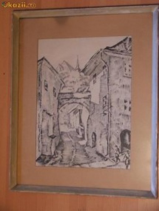 Vanzare Tablou '943-Sighisoara - Aurel Vasilescu (1883-1951)