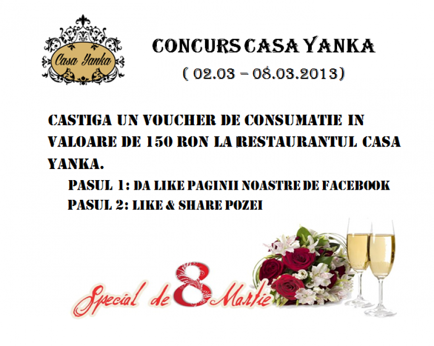 Concurs by Restaurant Casa Yanka