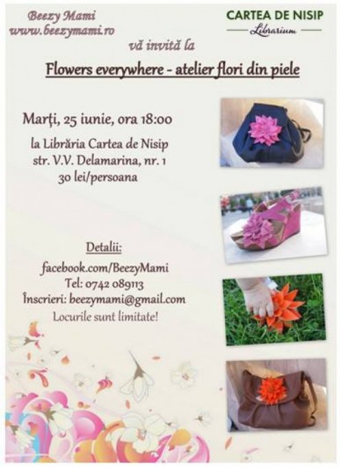 Atelier flori din piele