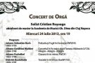Debut artistic timisorean intr-un concert baroc de orga, la Timisoara