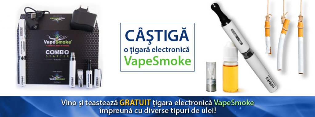 Testeaza gratuit Tigara electronica si poti castiga una!