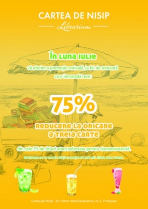 Promotie de vara la libraria Cartea de Nisip
