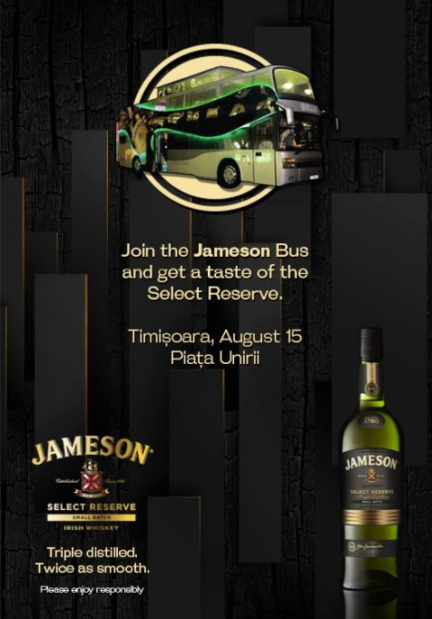 Jameson BUS aduce whiskey-ul irlandez laTimisoara