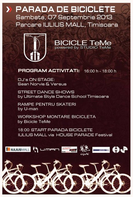 Parada de Biciclete cu ocazia House Parade Festival 2013