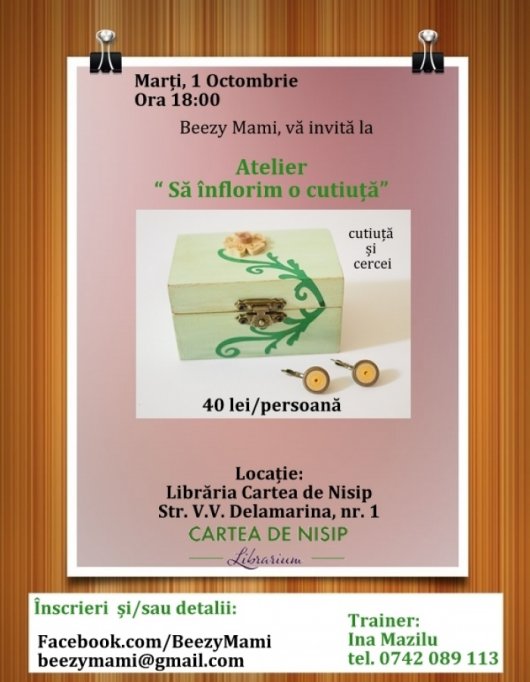 Sa inflorim o cutiuta!