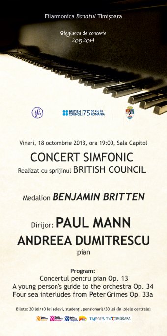 Concert Simfonic Medalion Benjamin Britten