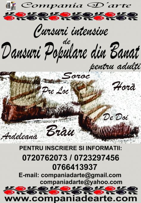 Cursuri intensive de dansuri populare banatene pentru adulti