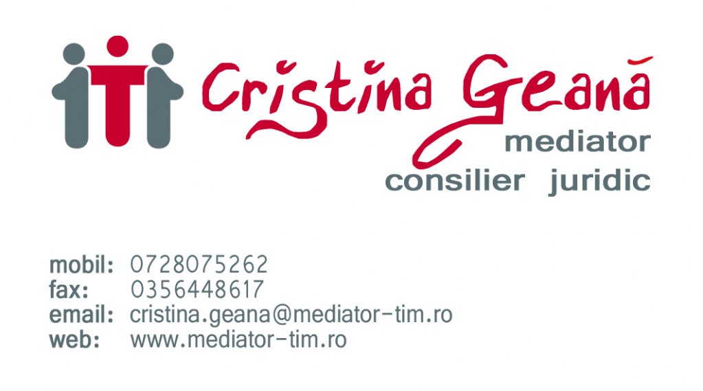 Cristina Geana -Birou de mediator