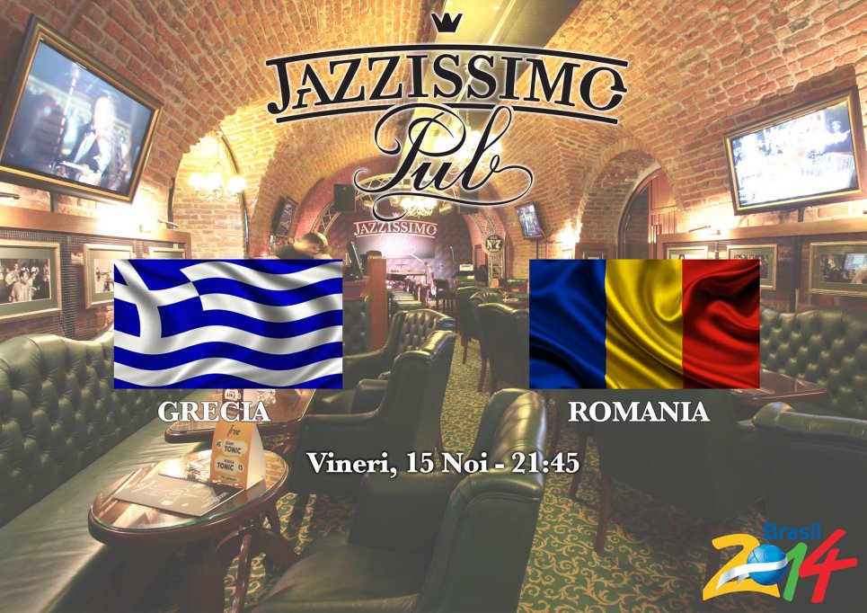 Meciul Grecia - Romania, transmis live la Jazzissimo