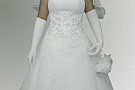 rochiemireasa1 Rochie mireasa cu trena detasabila (alb-argintiu)