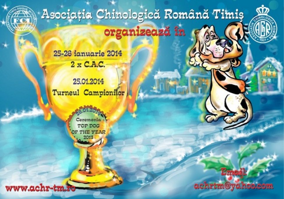 Cei mai frumosi caini din Timis, premiati la prima expozitie canina din 2014