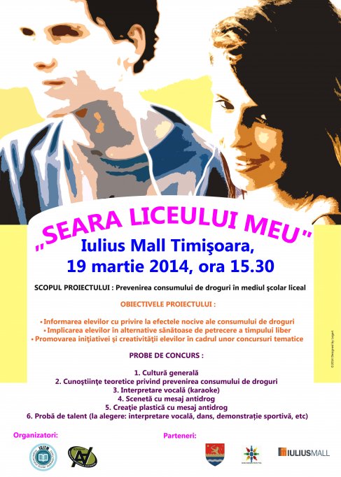 Proiect educational cu tematica antidrog, la Iulius Mall