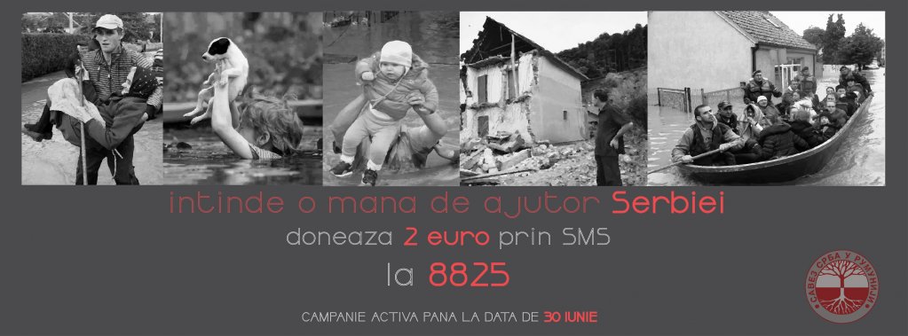 Expozitie umanitara pentru ajutorarea sinistratilor din Serbia