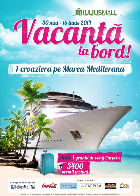 Mii de clienti premiati de Iulius Mall in campania „Vacanta la Bord!”