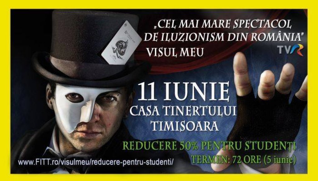 Spectacol de iluzionism la Timisoara cu Lorenzo Cristian
