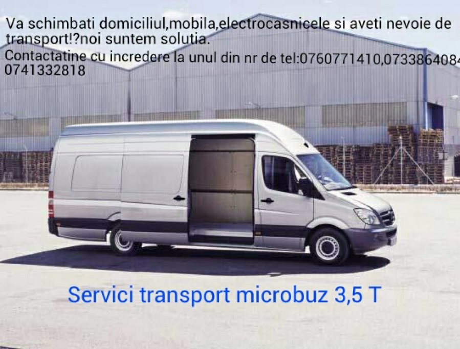Transport marfa microbuz 3,5 t