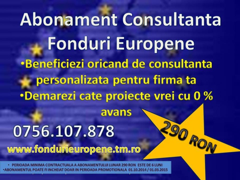 Abonament Consultanta Fonduri Europene