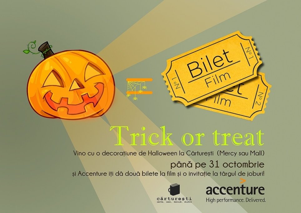 Trick or treat si mergi la film!