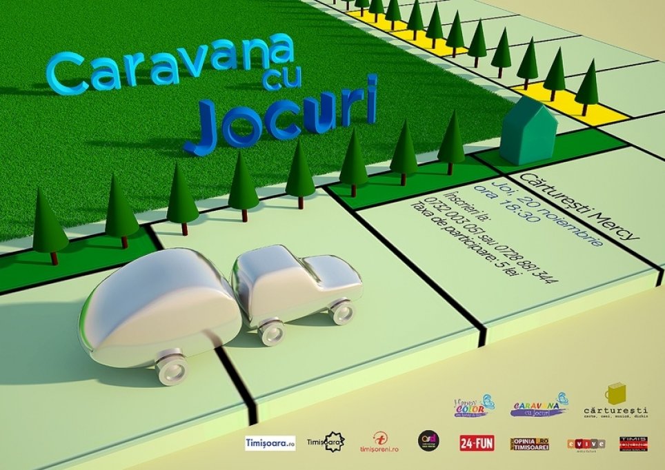 Caravana cu Jocuri ajunge la Carturesti Mercy