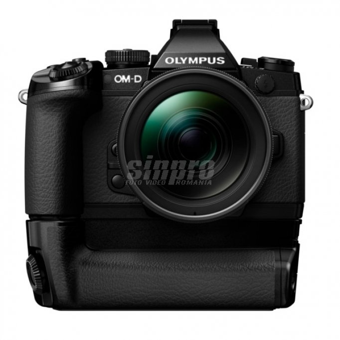 Promotie!Olympus E-M1 kit 17mm f/1.8 black + CADOU: grip HLD-7!