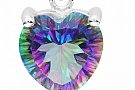 Pandantiv din Argint S925 cu Piatra din TOPAZ MISTIC