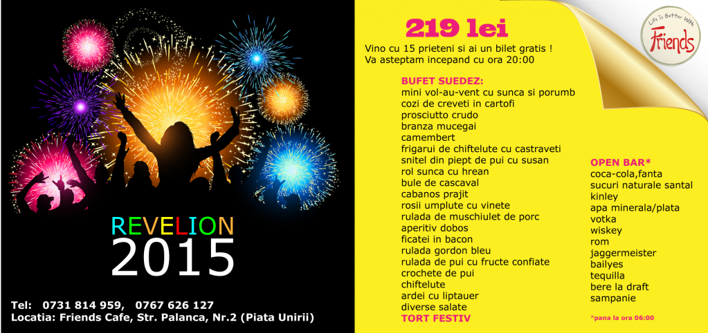 Revelion 2015 Friends Piata Unirii