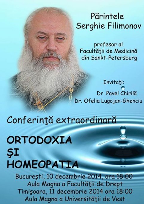 Ortodoxia si homeopatia - Conferinta extraordinara