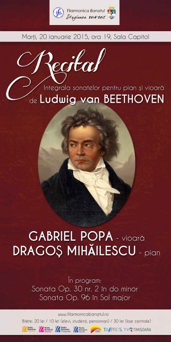 Concert simfonic pian si vioara