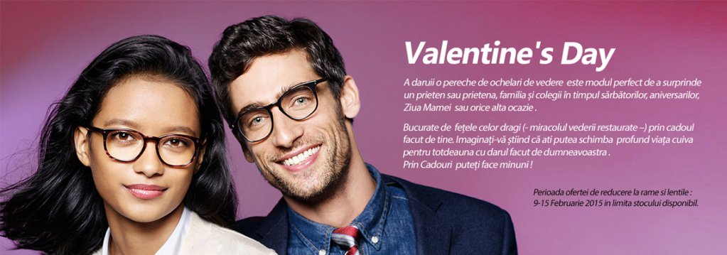 Oferte de Valentine's Day by www.ochelari4you.ro