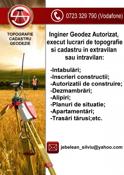 Topografie si cadastru