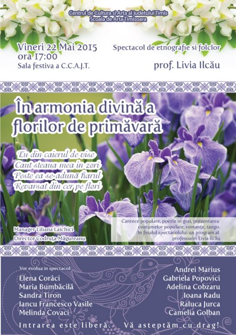 In armonia divina a florilor de primavara
