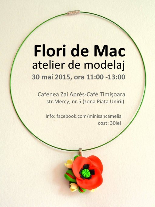 Flori de mac - atelier de modelaj