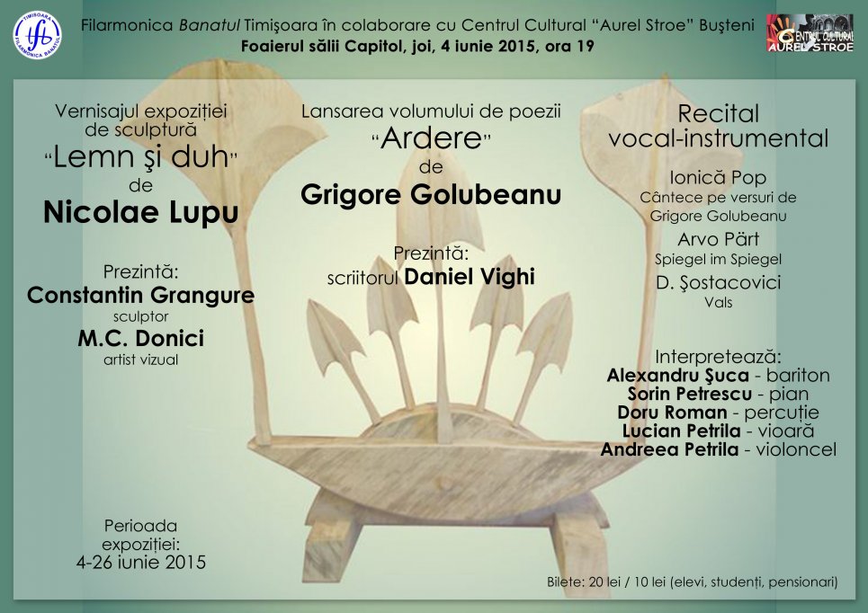 Triplu eveniment la Filarmonica Banatul