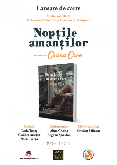 Lansare de carte: Zilele amantilor si Noptile amantilor de Corina Ozon