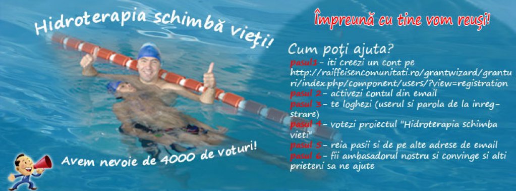 Sustine hidroterapia! Votul tau ne poate ajuta!